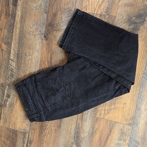 Time & Tru High Rise Cropped Black Pants